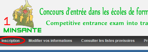 Comment Inscrire En Ligne Pour Concours MINSANTE Cameroun